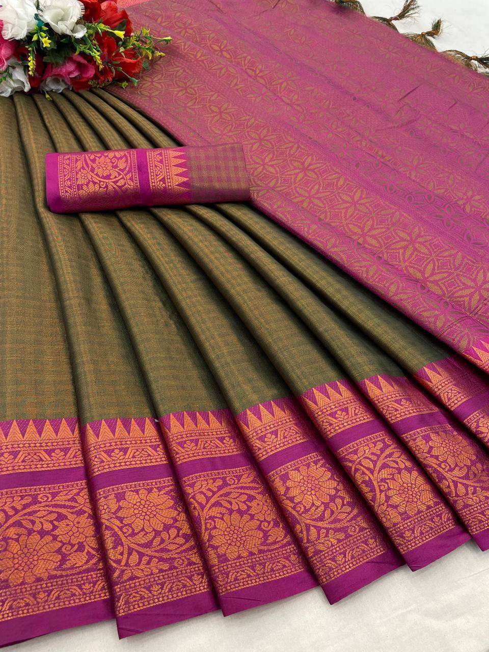 YNF COPPER SILK RVR KHANGULAB SILK SAREES WHOLESALE SOUTH INDIAN SOFT SILK TRADITIONAL SAREES MANUFACTURER